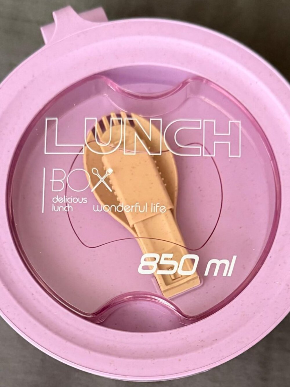 850ML Microwave Ramen Bowl with Lid & Collapsible Spork